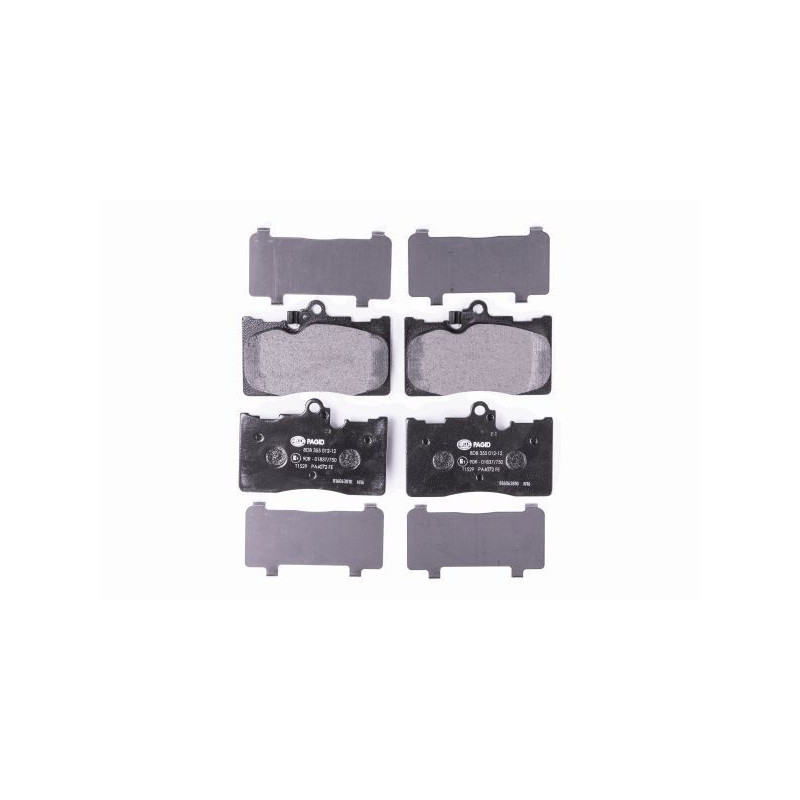 Pastiglie freno asse anteriore - HELLA BRAKE