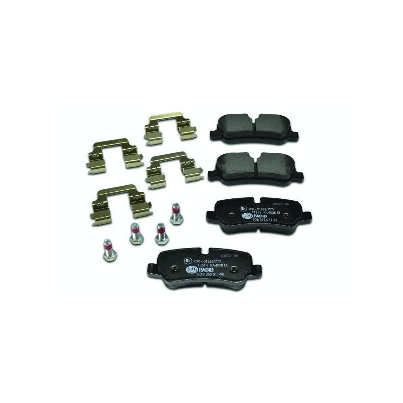 Pastiglie freno asse posteriore - HELLA BRAKE