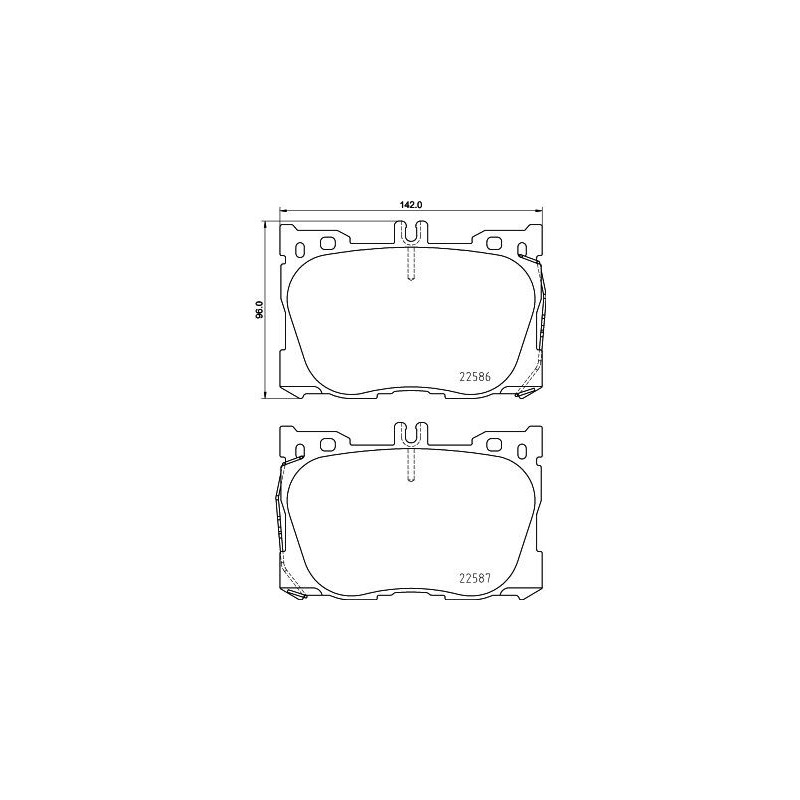 Pastiglie freno asse anteriore - HELLA BRAKE