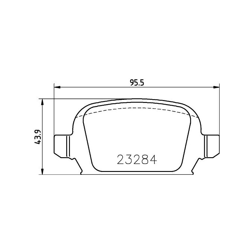 Pastiglie freno asse posteriore - HELLA BRAKE