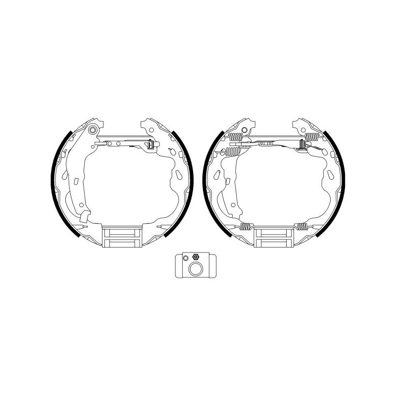 Ganasce freno - HELLA BRAKE