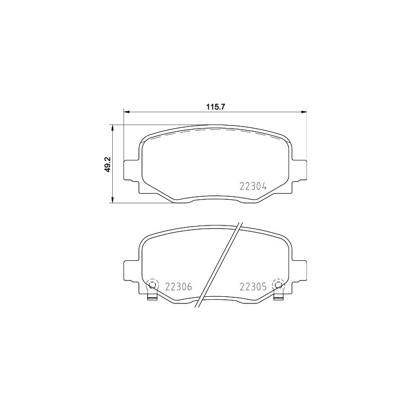 Pastiglie freno asse posteriore - BREMBO