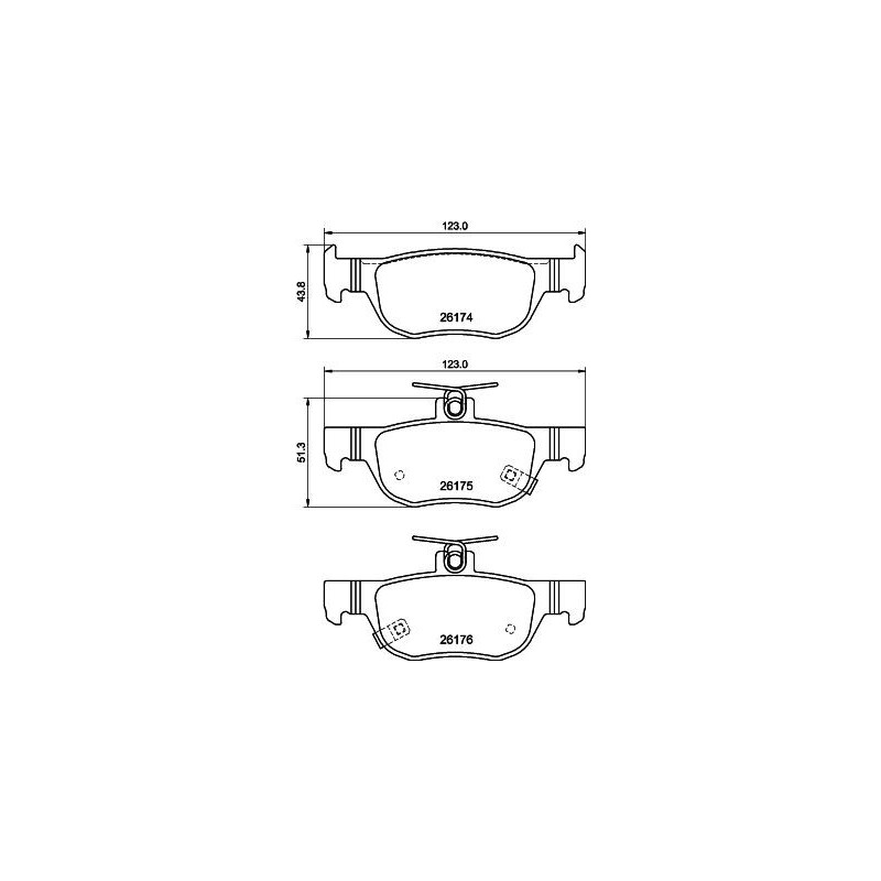 Pastiglie freno asse posteriore - HELLA BRAKE
