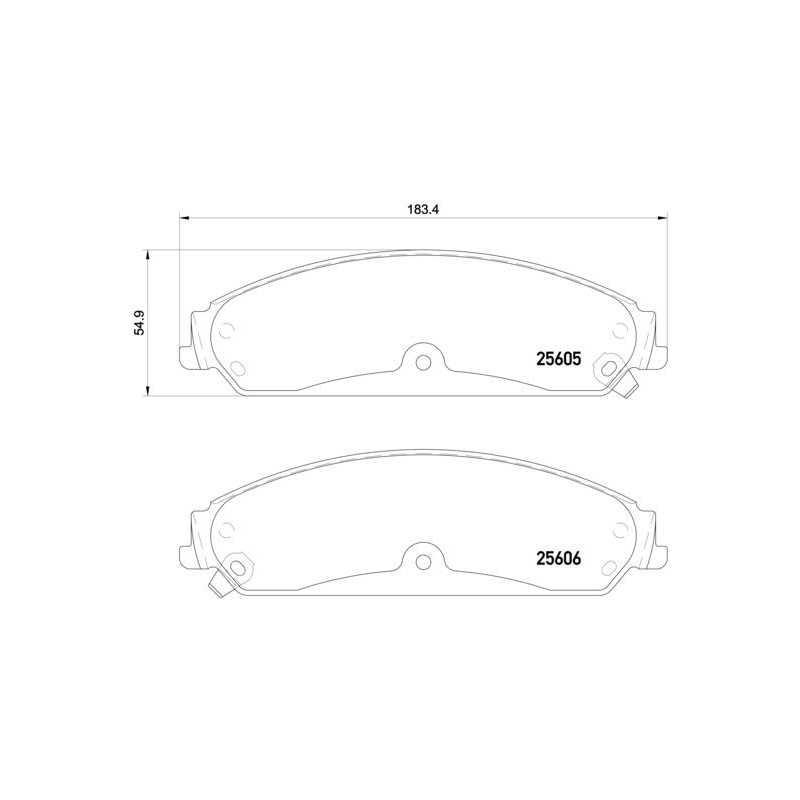 Pastiglie freno asse anteriore - BREMBO