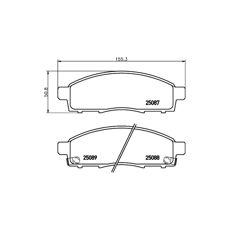 Pastiglie freno asse anteriore - BREMBO