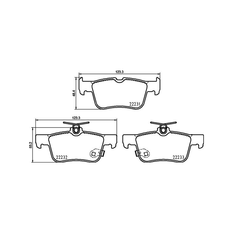 Pastiglie freno asse posteriore - BREMBO