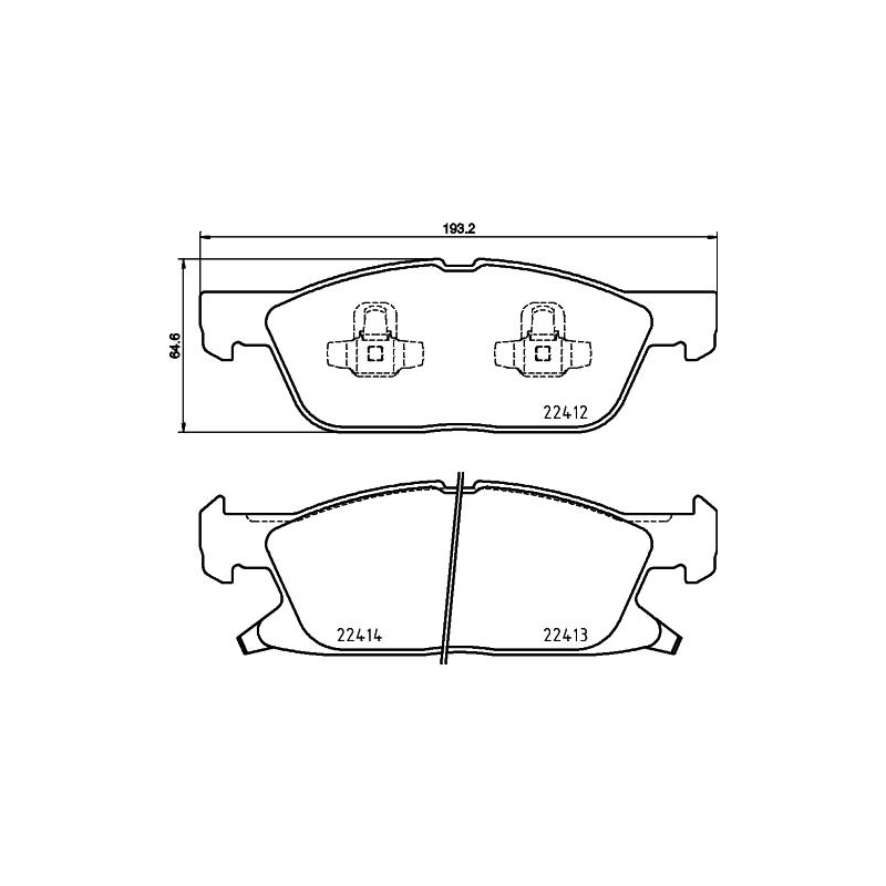 Pastiglie freno asse anteriore - BREMBO