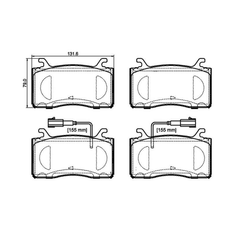 Pastiglie freno asse anteriore - BREMBO