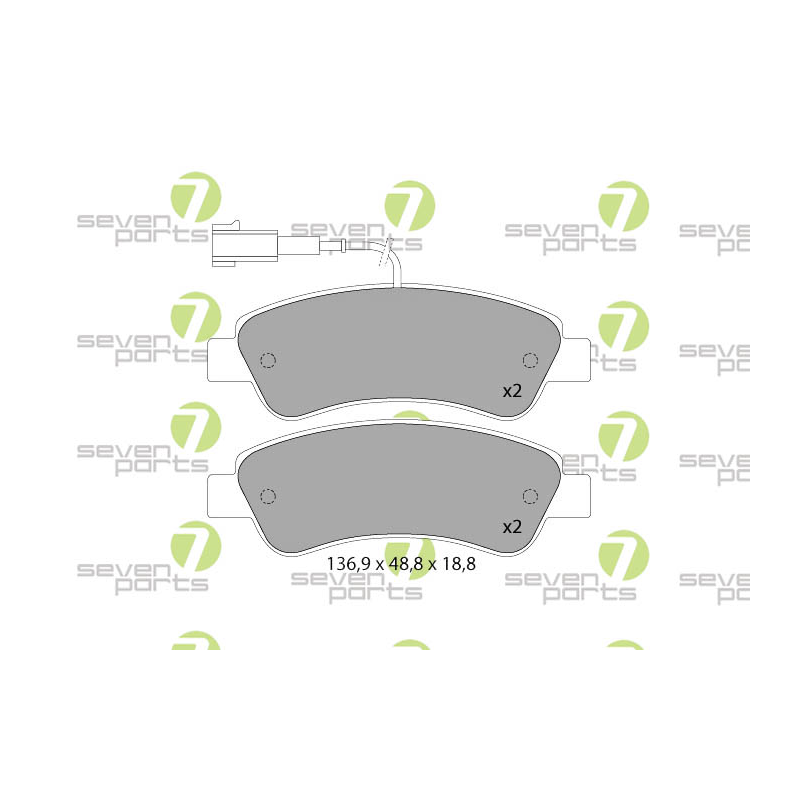 Pastiglie freno asse posteriore - SEVEN