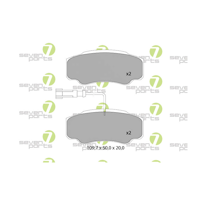Pastiglie freno asse posteriore - SEVEN