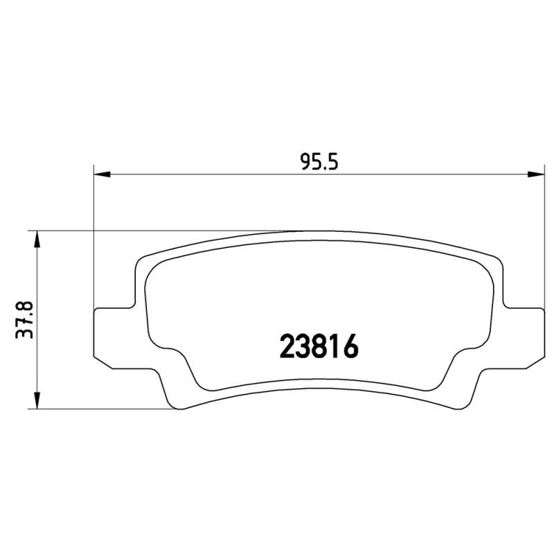 Pastiglie freno asse posteriore - BREMBO