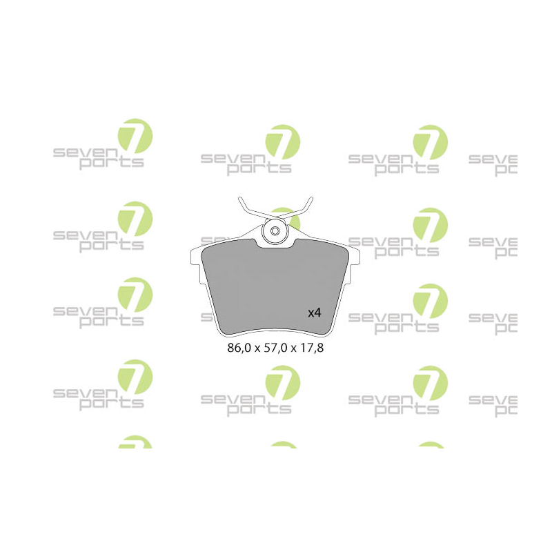 Pastiglie freno asse posteriore - SEVEN