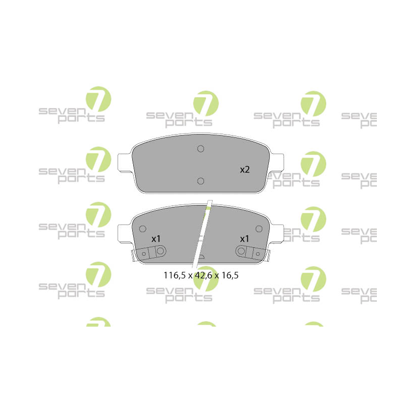 Pastiglie freno asse posteriore - SEVEN