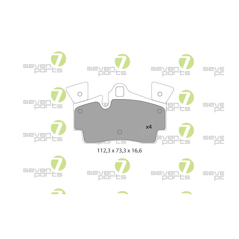 Pastiglie freno asse posteriore - SEVEN