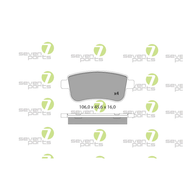 Pastiglie freno asse posteriore - SEVEN