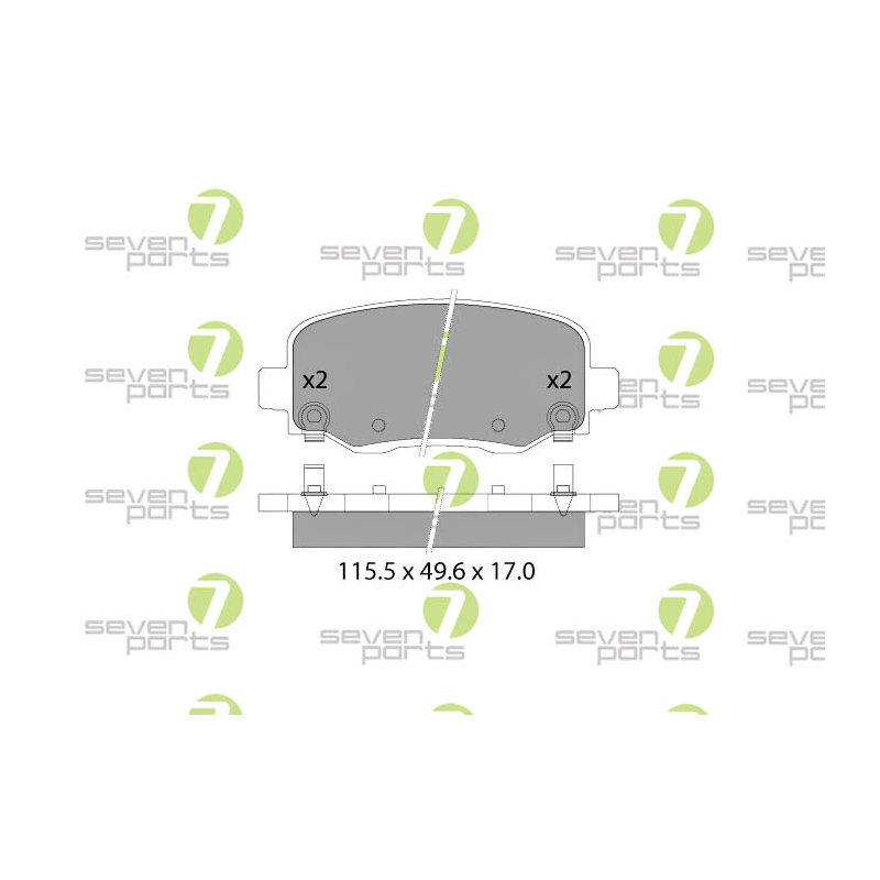 Pastiglie freno asse posteriore - SEVEN