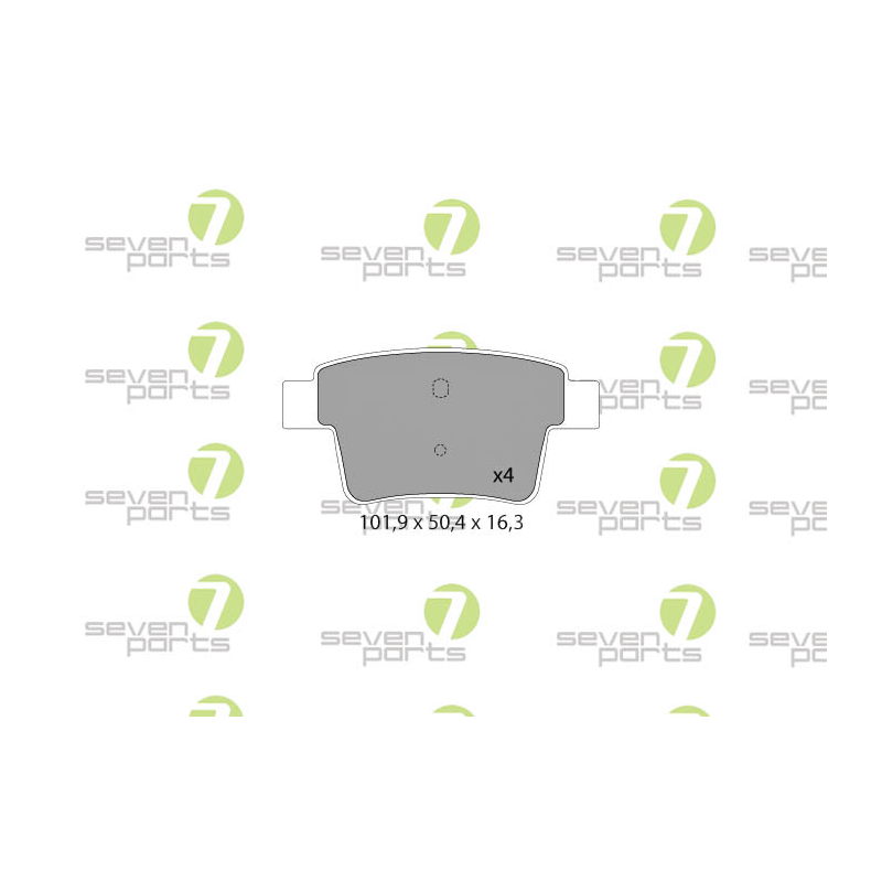 Pastiglie freno asse posteriore - SEVEN