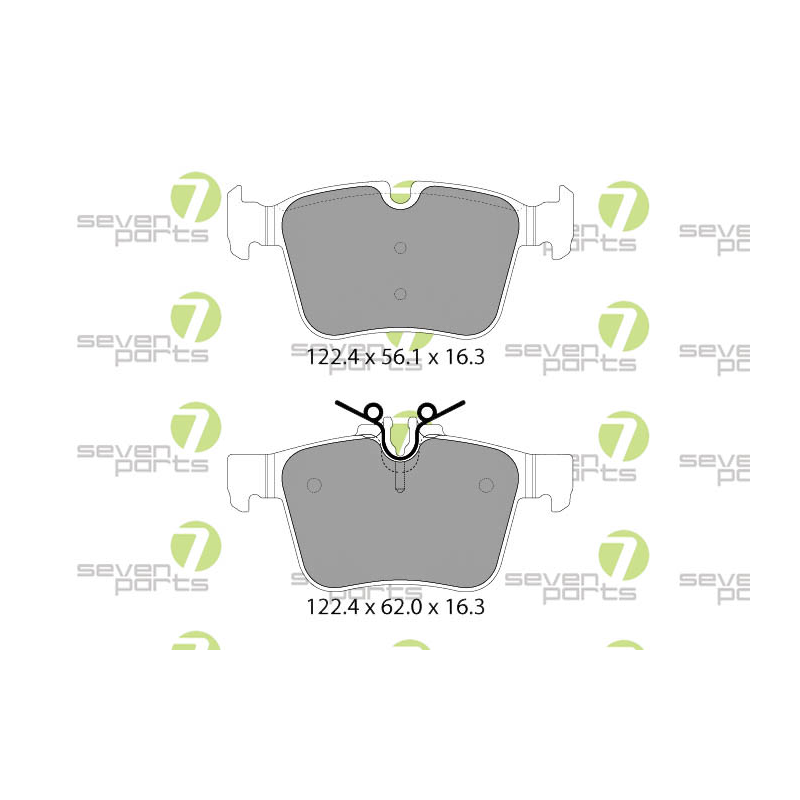 Pastiglie freno asse posteriore - SEVEN