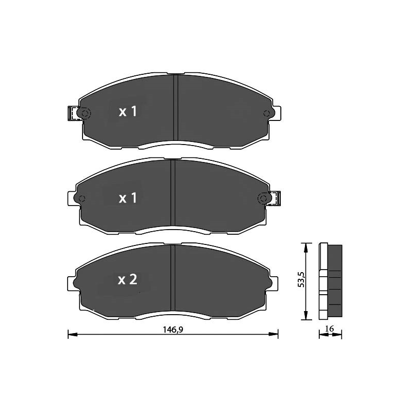 Pastiglie freno asse anteriore - SEVEN