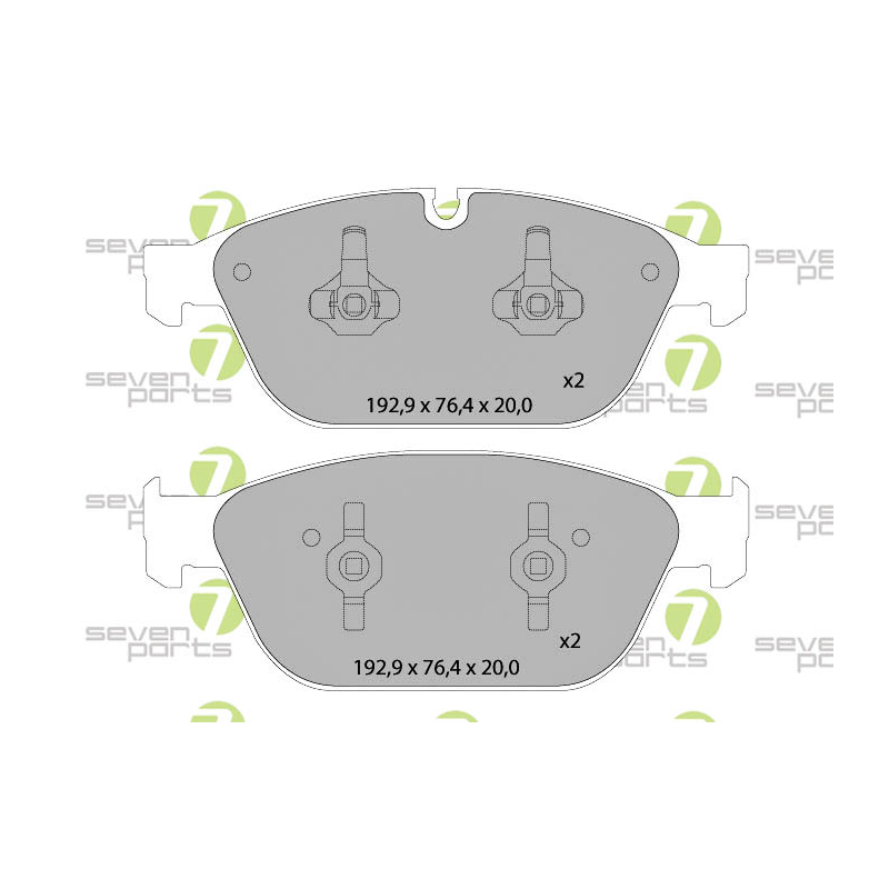 Pastiglie freno asse anteriore - SEVEN