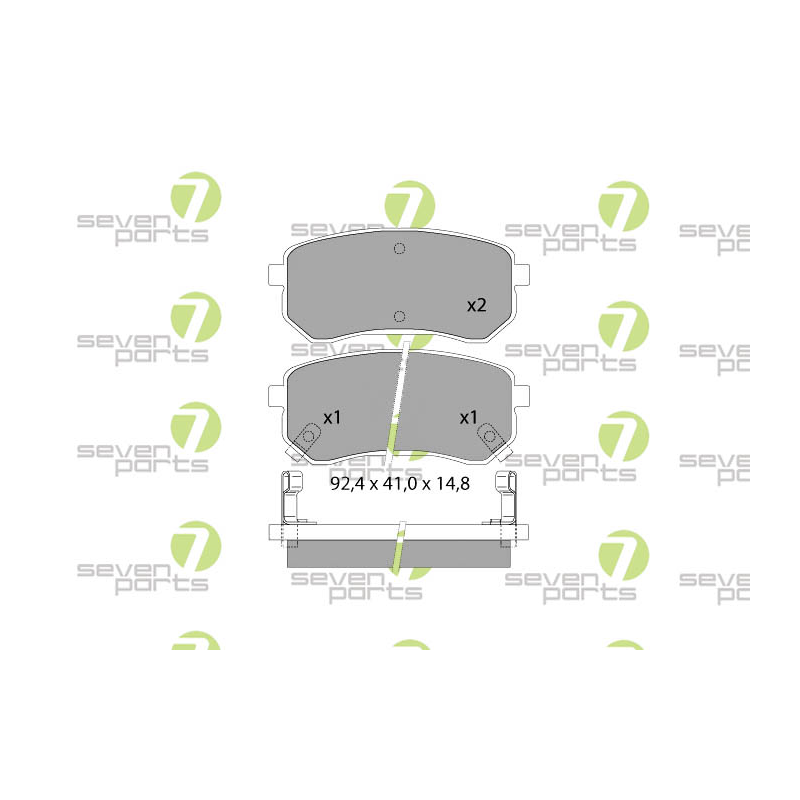 Pastiglie freno asse posteriore - SEVEN
