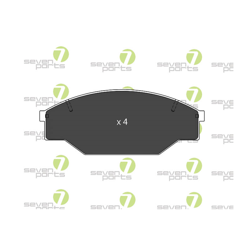 Pastiglie freno asse anteriore - SEVEN