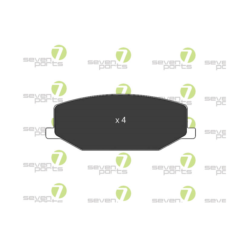 Pastiglie freno asse anteriore - SEVEN