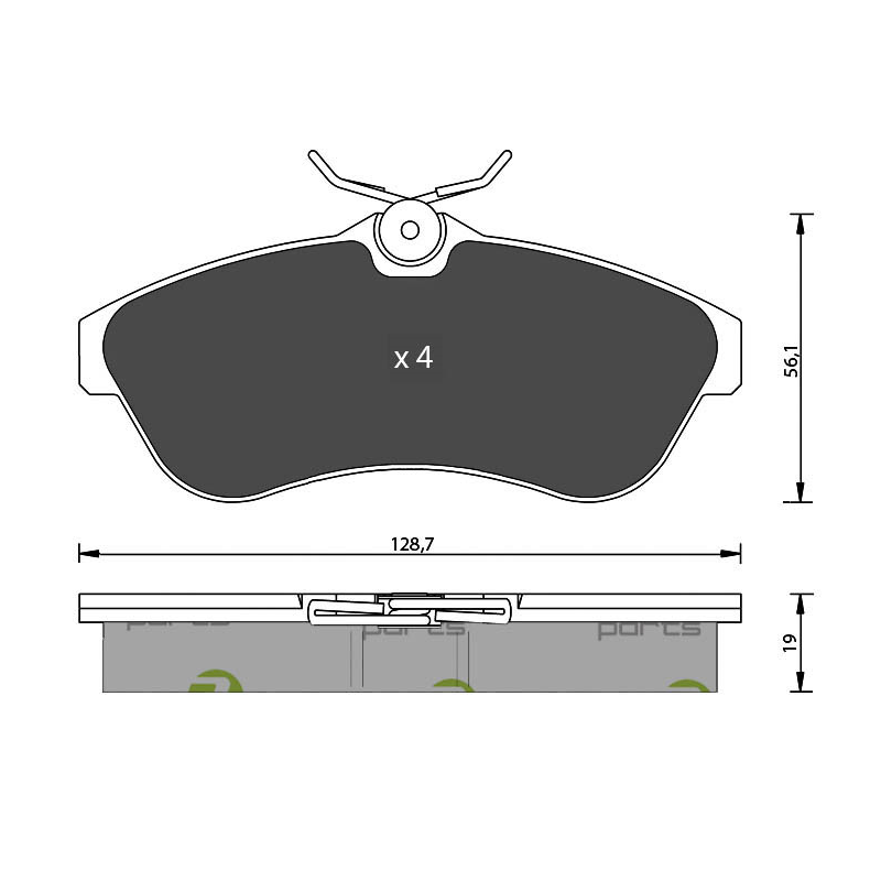 Pastiglie freno asse anteriore - SEVEN