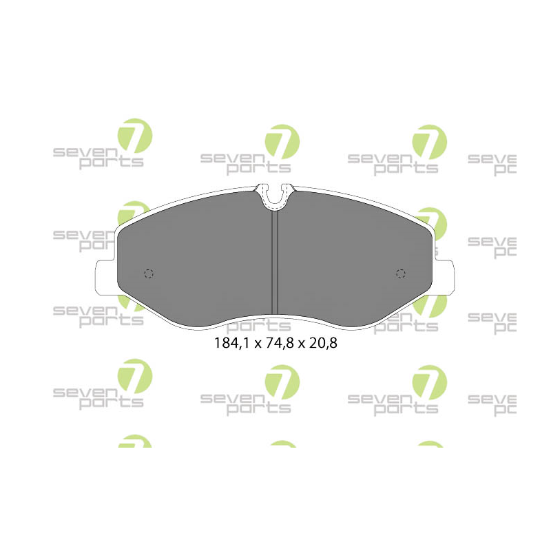 Pastiglie freno asse anteriore - SEVEN