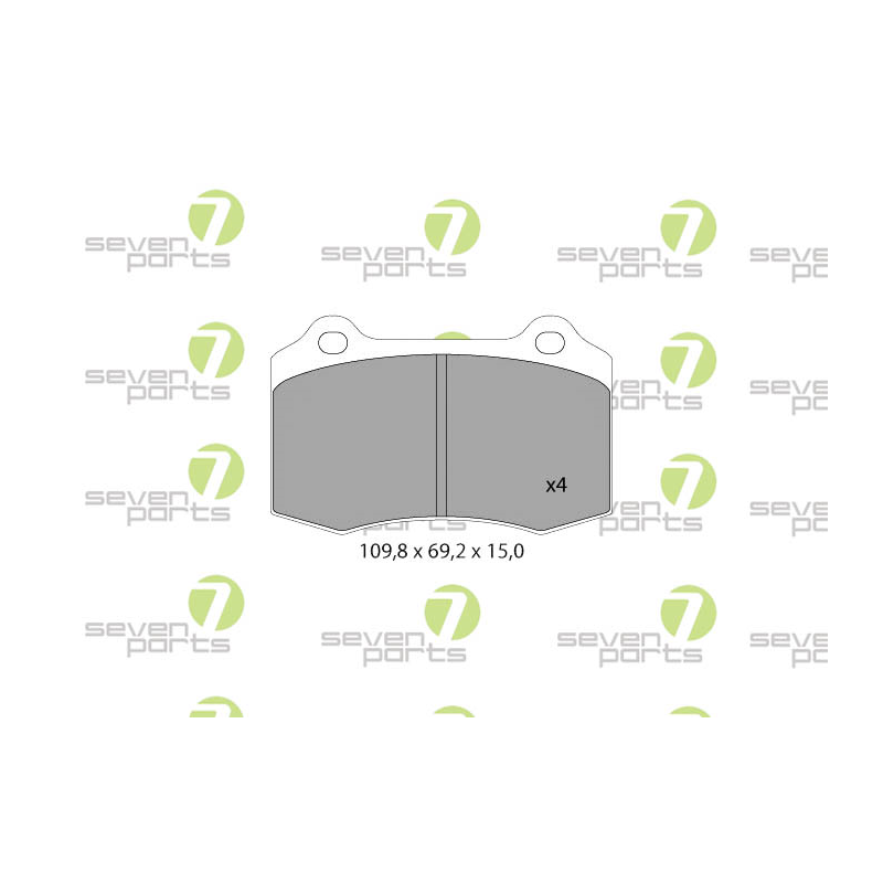 Pastiglie freno asse anteriore - SEVEN