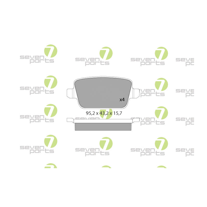 Pastiglie freno asse posteriore - SEVEN