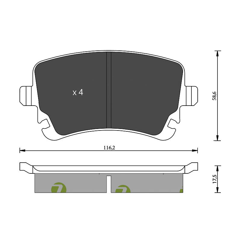 Pastiglie freno asse posteriore - SEVEN