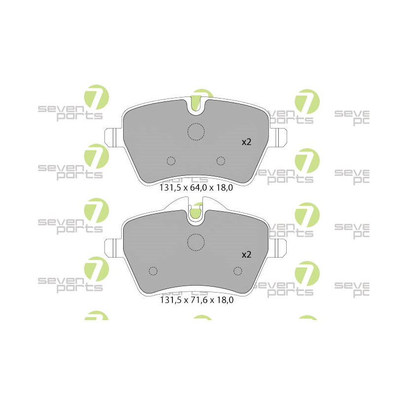 Pastiglie freno asse anteriore - SEVEN