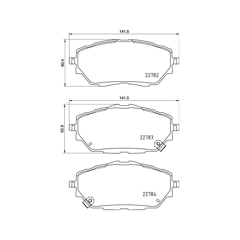 Pastiglie freno asse anteriore - BREMBO