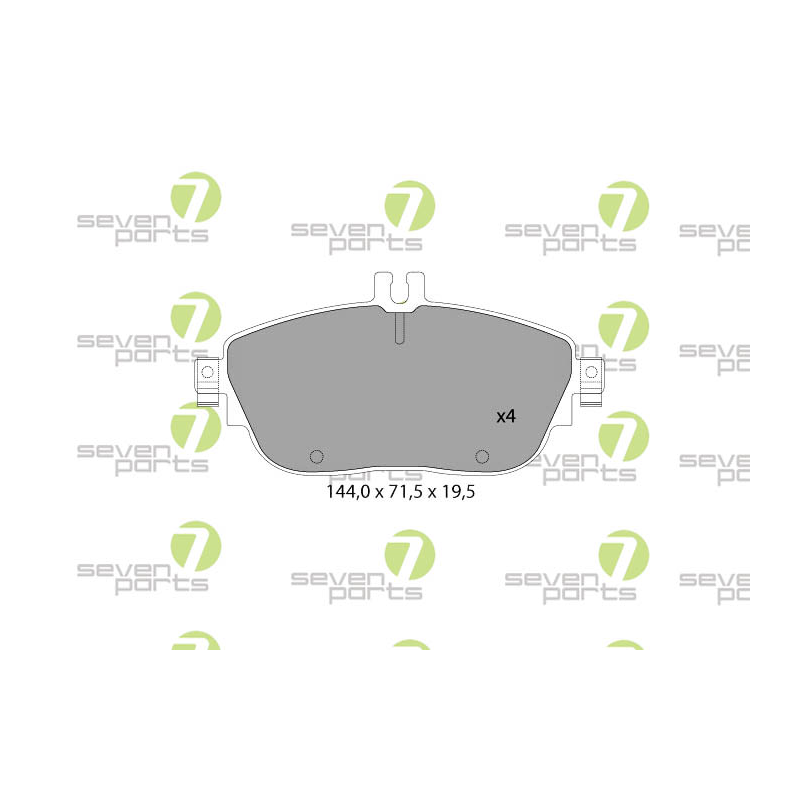 Pastiglie freno asse anteriore - SEVEN