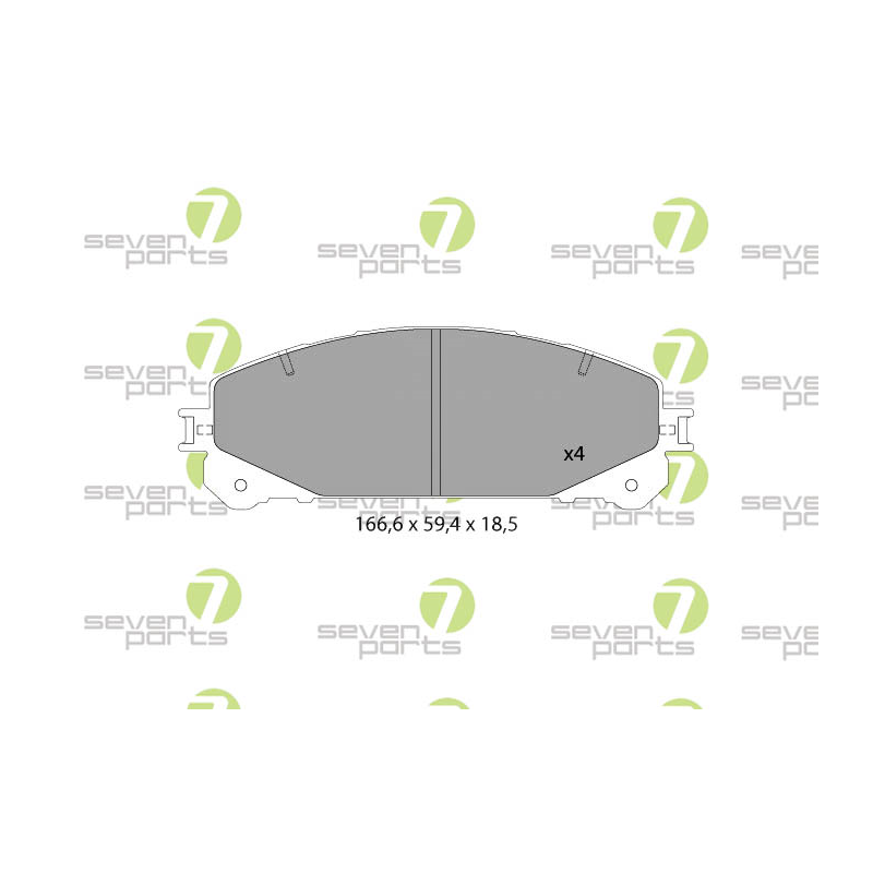 Pastiglie freno asse anteriore - SEVEN
