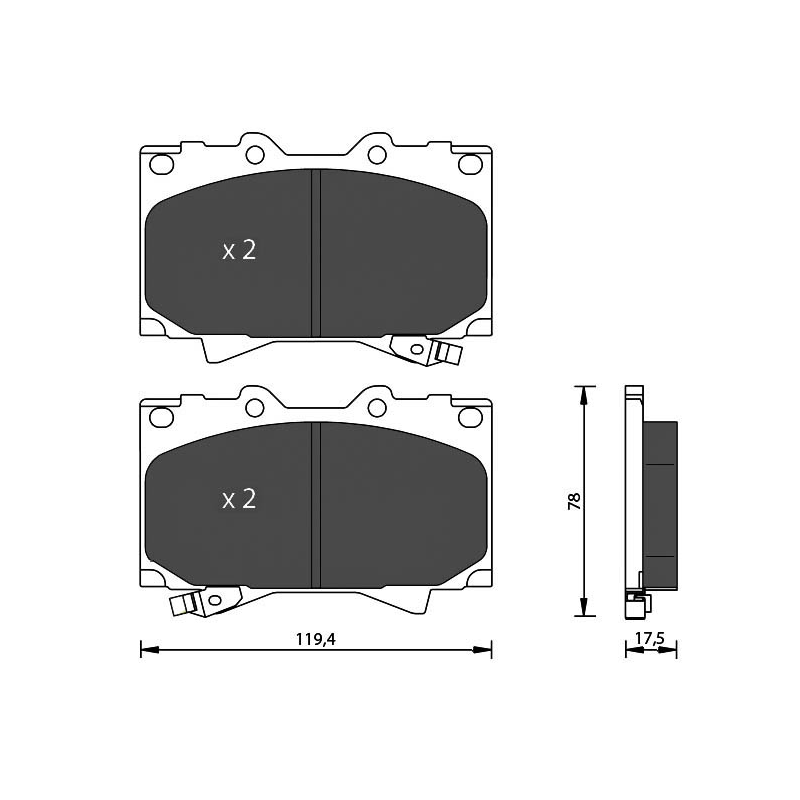 Pastiglie freno asse anteriore - SEVEN