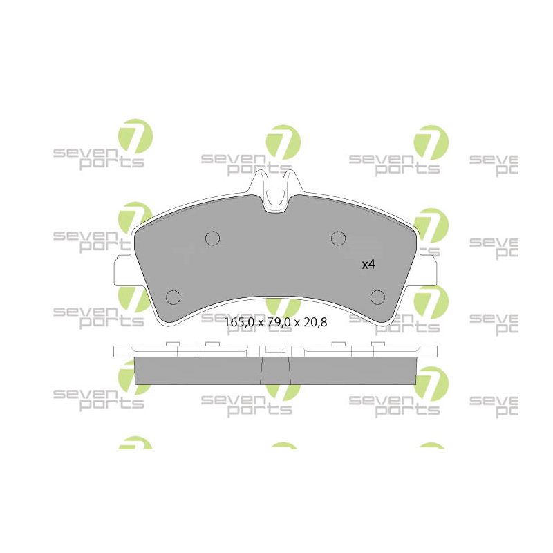 Pastiglie freno asse posteriore - SEVEN