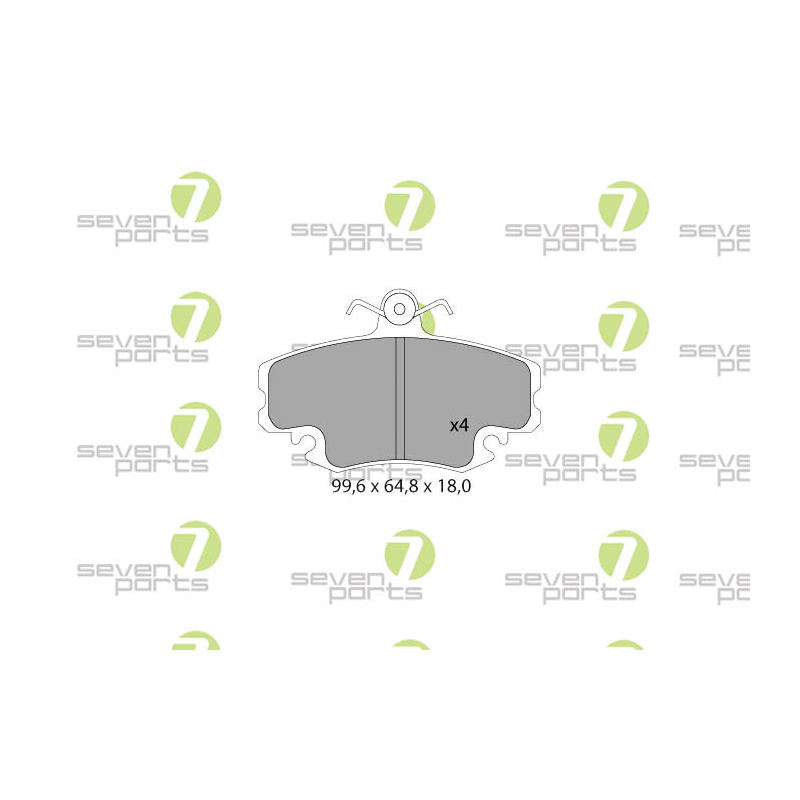 Pastiglie freno asse anteriore - SEVEN