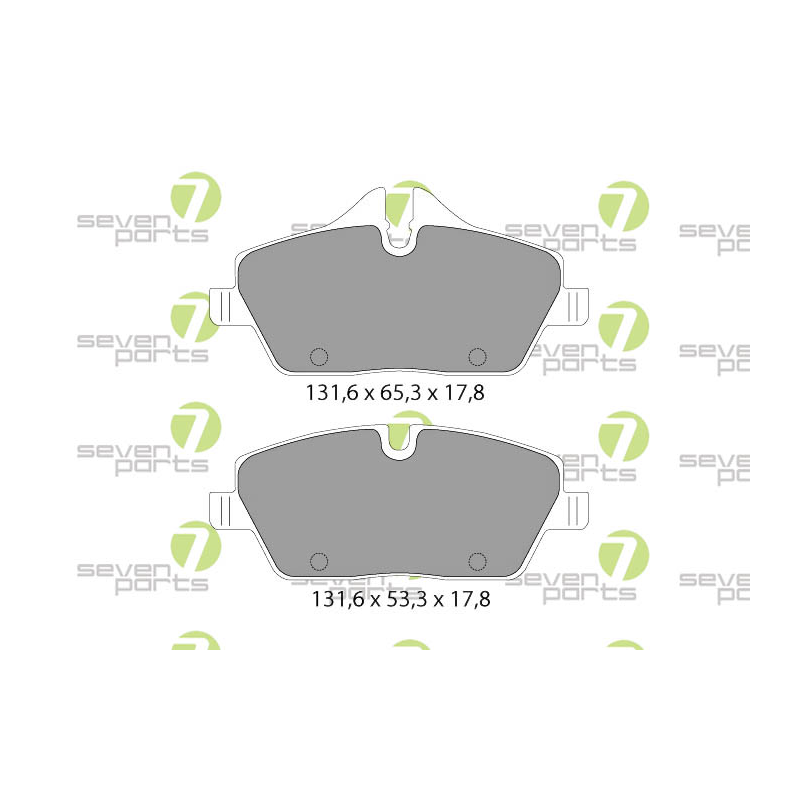 Pastiglie freno asse anteriore - SEVEN
