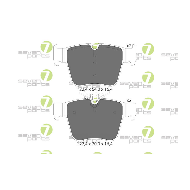 Pastiglie freno asse posteriore - SEVEN