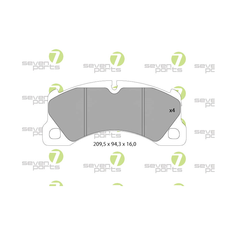 Pastiglie freno asse anteriore - SEVEN