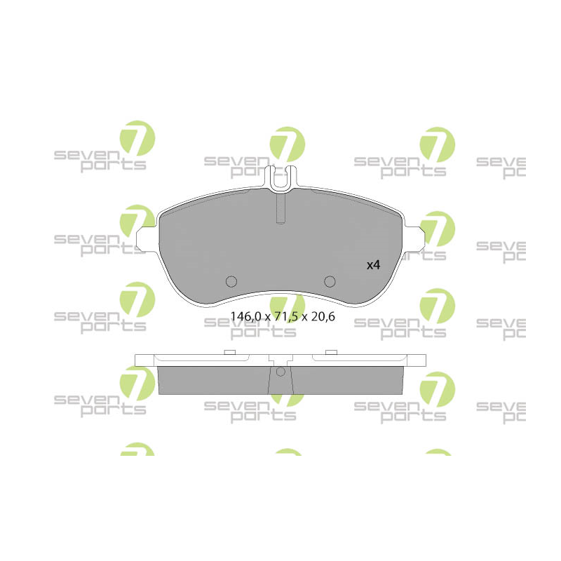 Pastiglie freno asse anteriore - SEVEN