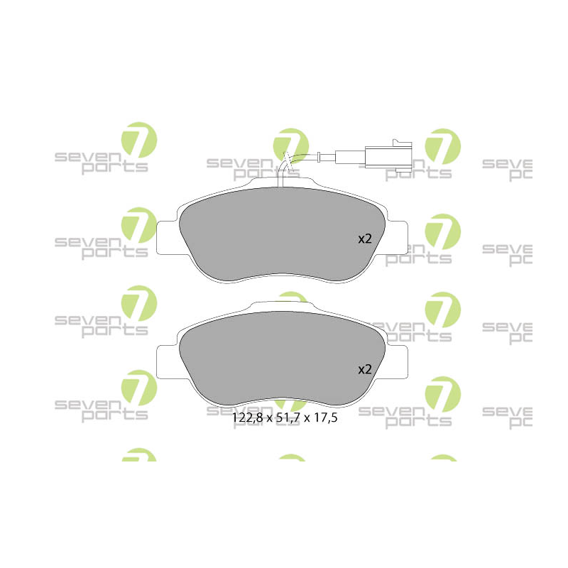 Pastiglie freno asse anteriore - SEVEN
