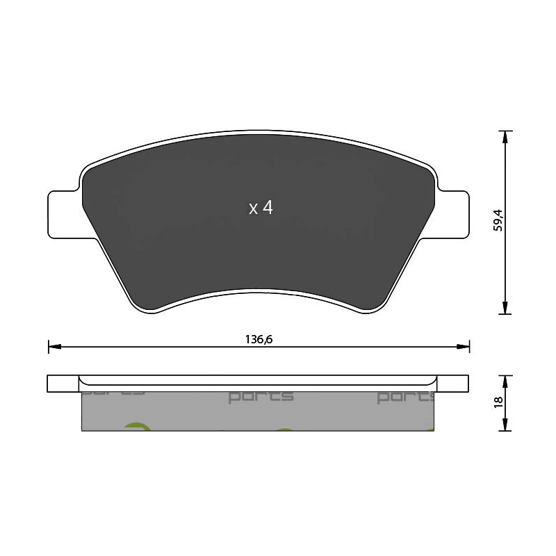 Pastiglie freno asse anteriore - SEVEN