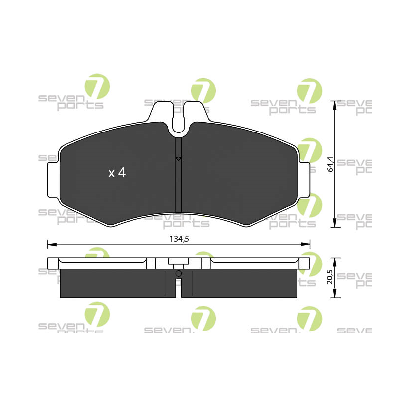 Pastiglie freno asse anteriore - SEVEN