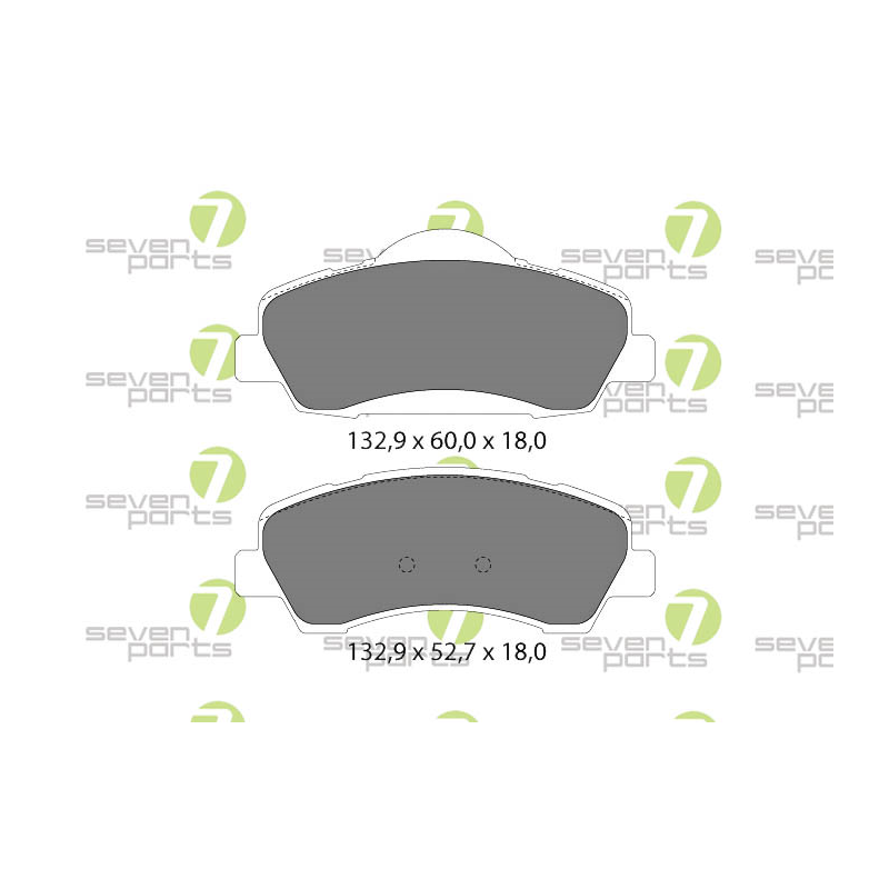Pastiglie freno asse anteriore - SEVEN