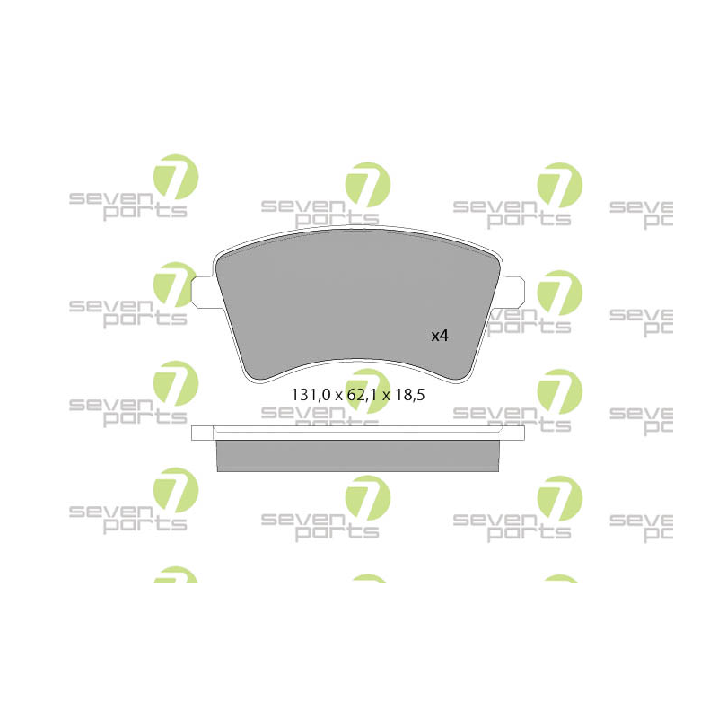 Pastiglie freno asse anteriore - SEVEN