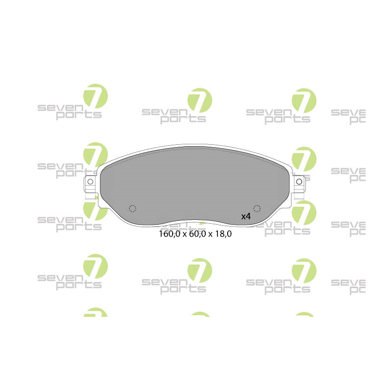 Pastiglie freno asse anteriore - SEVEN