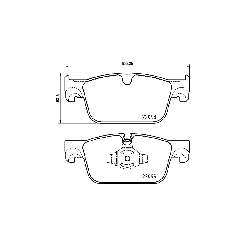 Pastiglie freno asse anteriore - BREMBO